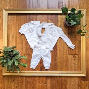 Carters gender neutral newborn three piece set